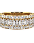 Fancy Cut Diamond Band
