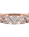 Crossover Diamond Set Band