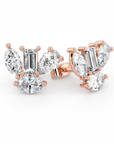 Floral | Pear, Marquise, Baguette & Oval Diamond Earrings
