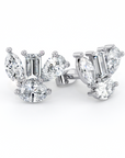 Floral | Pear, Marquise, Baguette & Oval Diamond Earrings