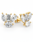 Floral | Pear, Marquise, Baguette & Oval Diamond Earrings