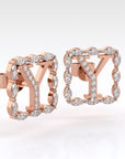Y | Rose Diamond Earrings