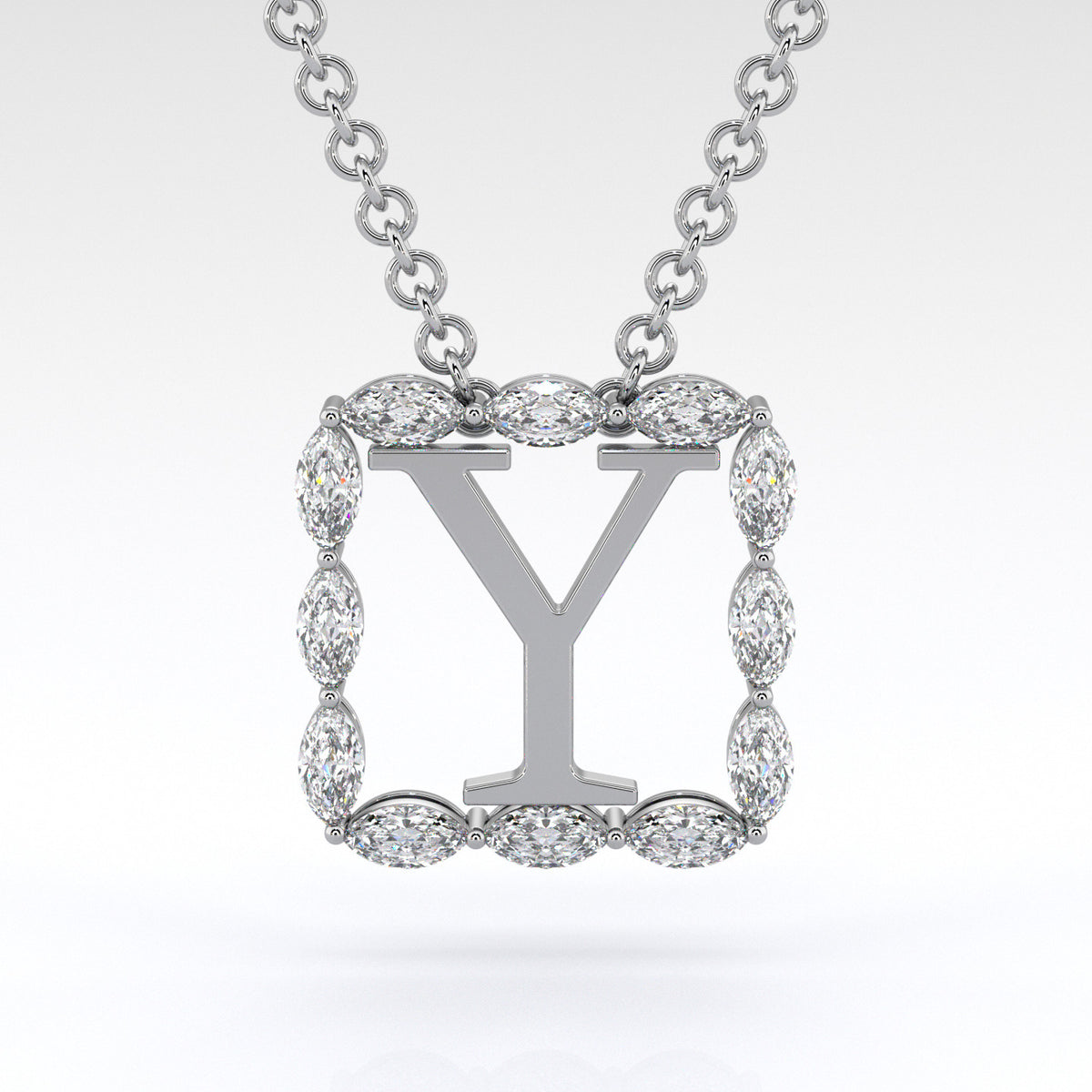 Y | White Diamond Pendant