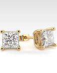 Regal Princess Diamond Stud Earrings, view 4