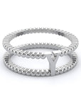 Y | White Diamond Dot Band