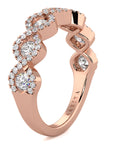 Crossover Diamond Set Band