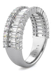 Baguette and Round Diamond Band