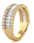 Baguette and Round Diamond Band