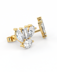 Floral | Pear, Marquise, Baguette & Oval Diamond Earrings