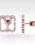 Y | Rose Diamond Earrings