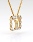Y | Marquise Diamond Cluster Pendant