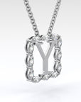 Y | White Diamond Pendant