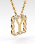 Y | Marquise Halo Diamond Pendant
