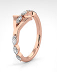 Y | Rose Gold Diamond Band