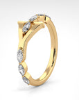 Y | Yellow Gold Diamond Band