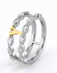 Y | Two Tone Diamond Band