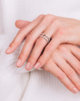 Y | Two Tone Diamond Band