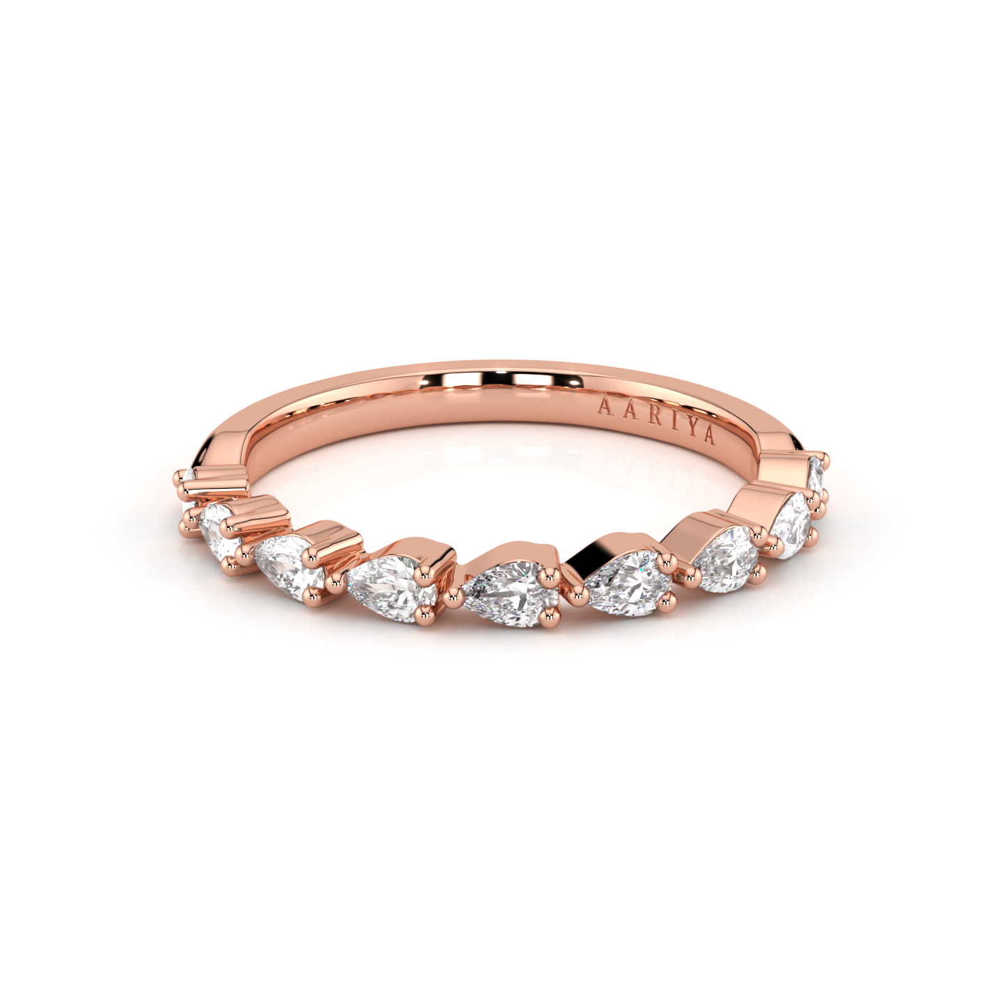 Pear Diamond Band 50