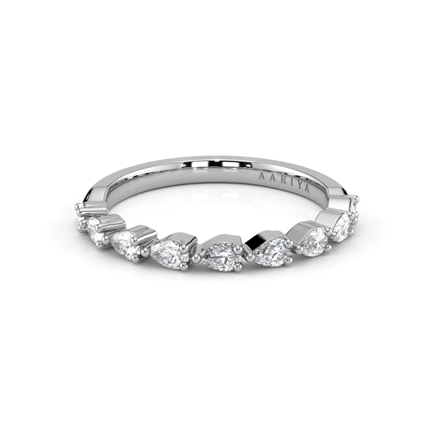 Pear Diamond Band 50