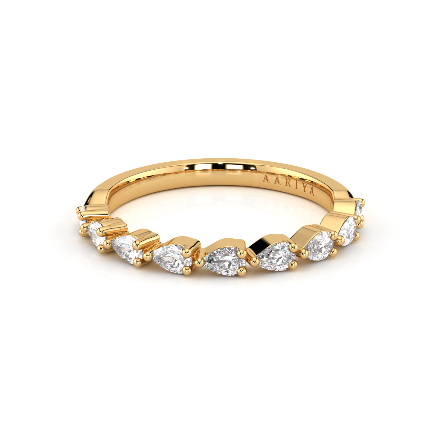 Pear Diamond Band 50