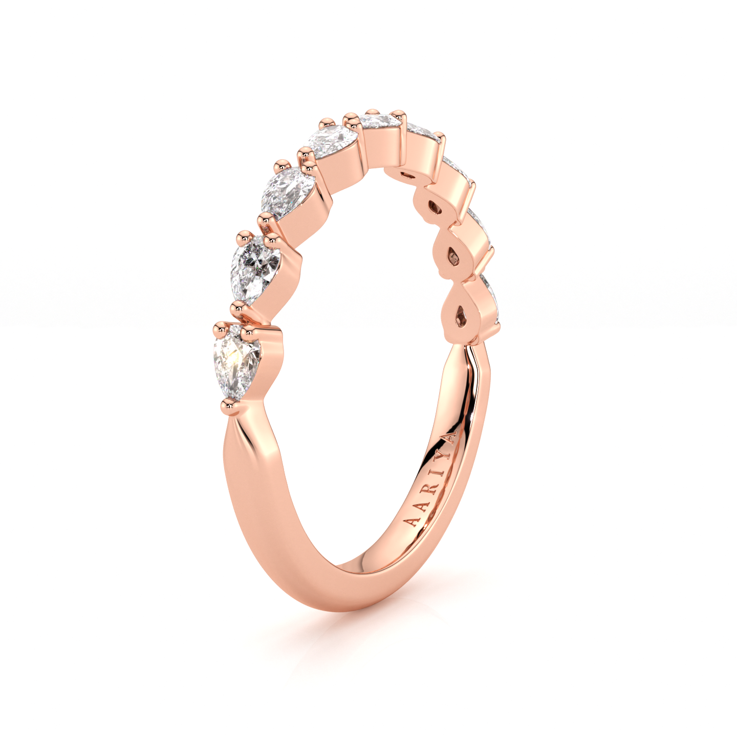 Pear Diamond Band 50