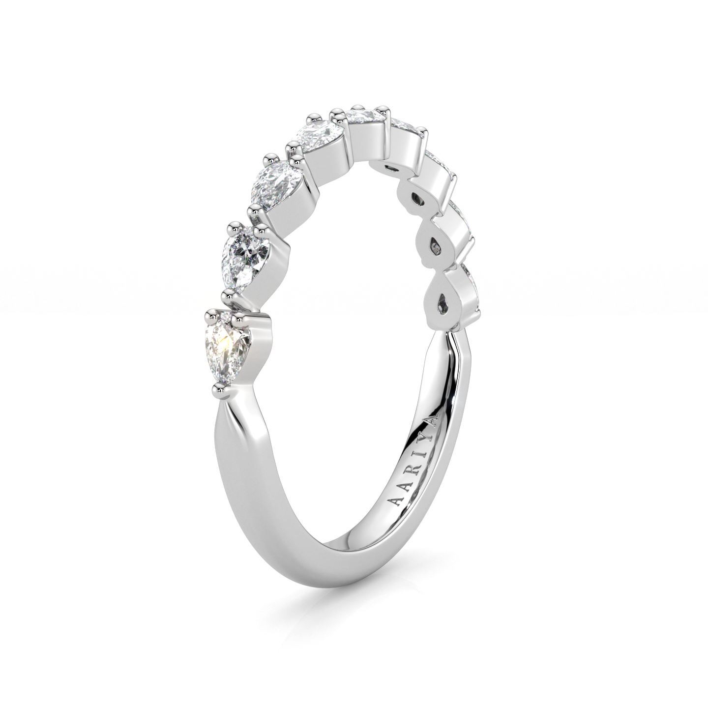 Pear Diamond Band 50