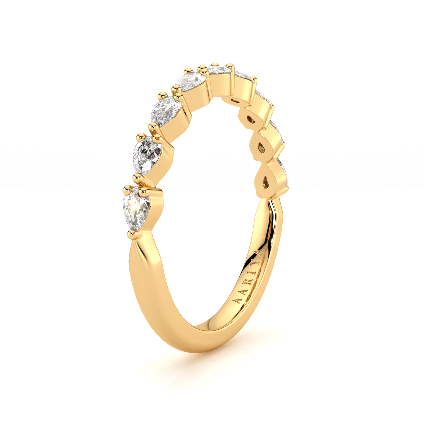 Pear Diamond Band 50