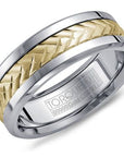 Cobalt & Yellow Gold Woven Ring