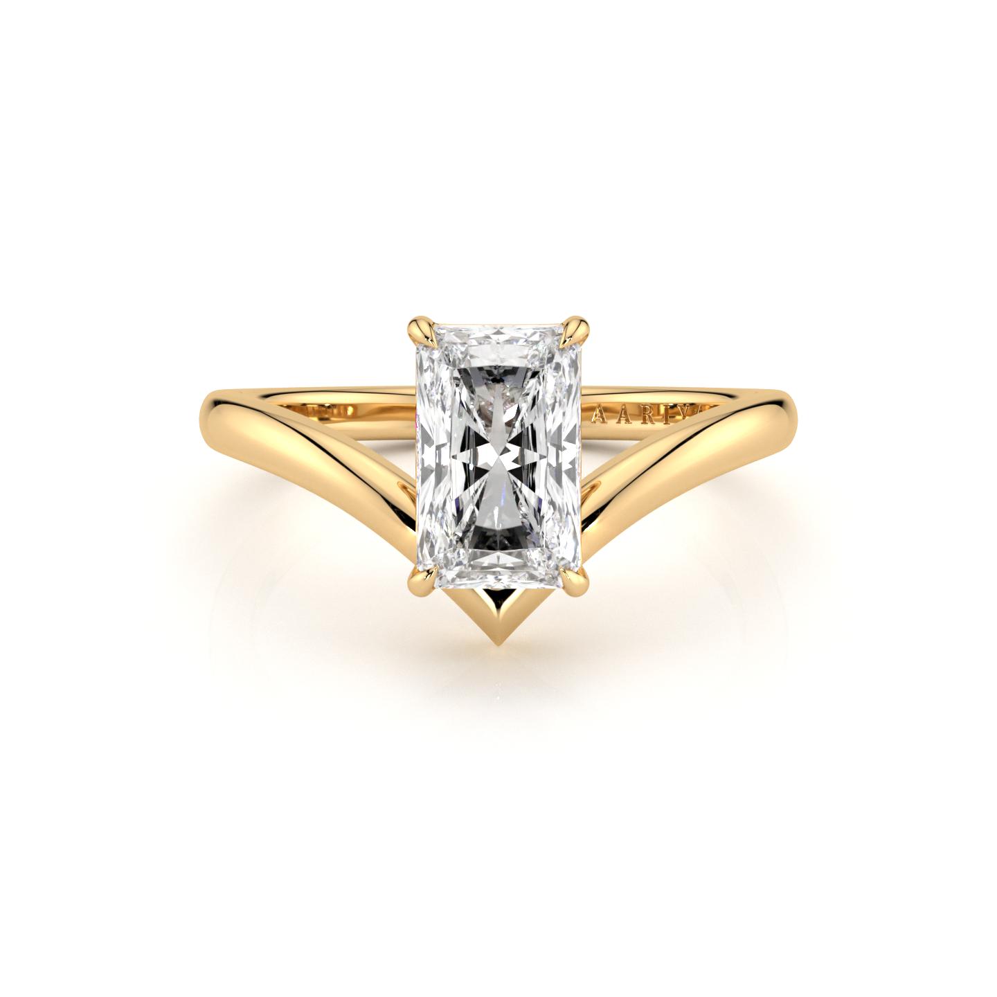 Radiant Diamond Shaped Ring