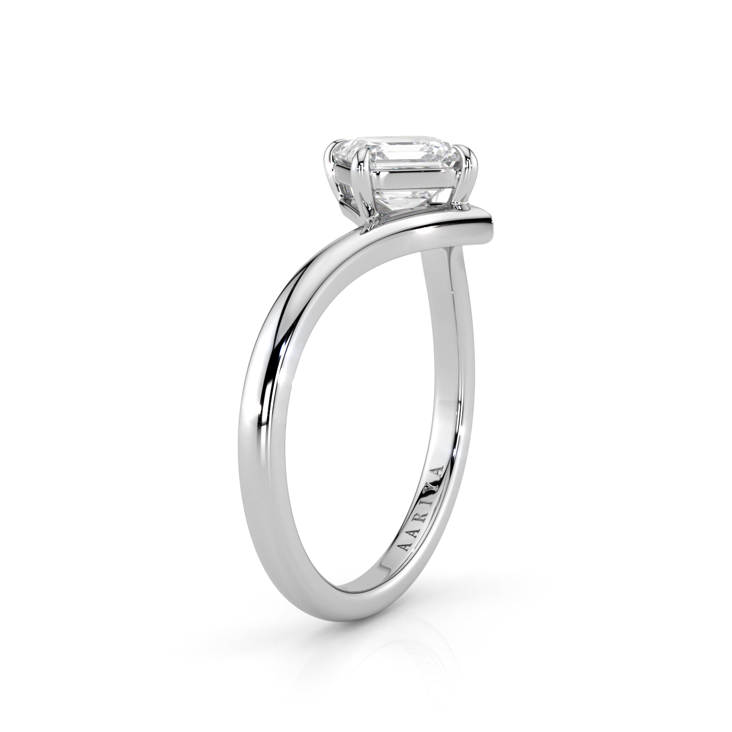 Asscher Diamond Shaped Ring