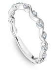 Shaped Milgrain Diamond Band