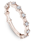 Bezel Set Dot Diamond Band