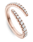 Split Diamond Pave Band