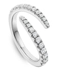 Split Diamond Pave Band