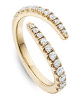 Split Diamond Pave Band