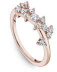 Floral Offset Diamond Band