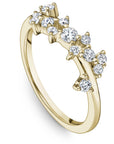 Floral Offset Diamond Band