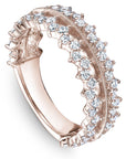 Double Row Diamond Set Band