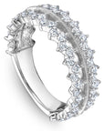 Double Row Diamond Set Band