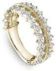 Double Row Diamond Set Band