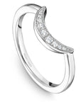 Moon Shaped Diamond Band