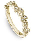 Floral Milgrain Design Band