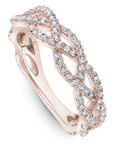 3 Row Diamond Crossover Band