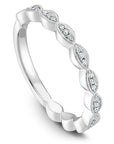 Vintage Marquise Shaped Milgrain Band