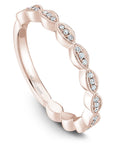 Vintage Marquise Shaped Milgrain Band