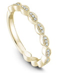 Vintage Marquise Shaped Milgrain Band