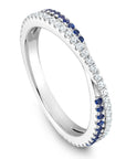 Sapphire & Diamond Crossver Band