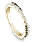 Round & Black Diamond Band