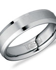 Tungsten Two-Tone Polished Edges Ring