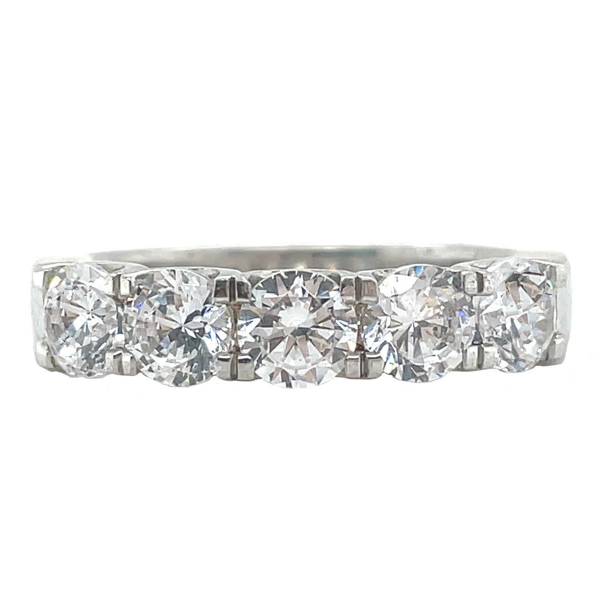 Square Claw Eternity Band
